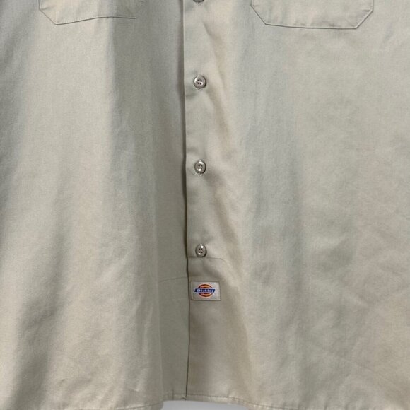 Dickies American Workwear Shirt Mens Sz 3XL Khaki Long Sleeve Button-Up - Picture 4 of 11